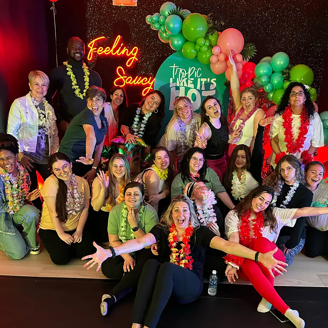Saucy Studios group celebration